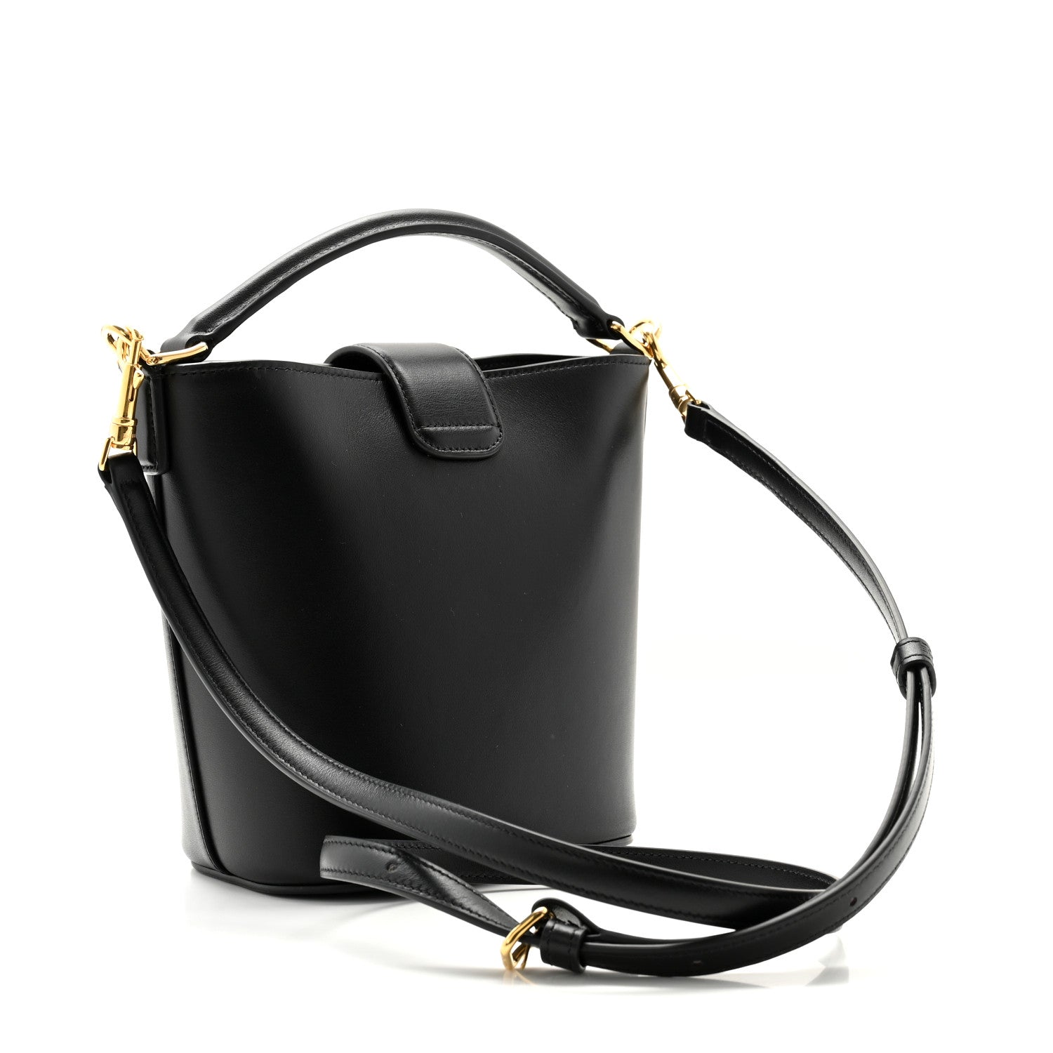 Celine Smooth Calfskin Triomphe Mini Louise Bag Black 3 of 9