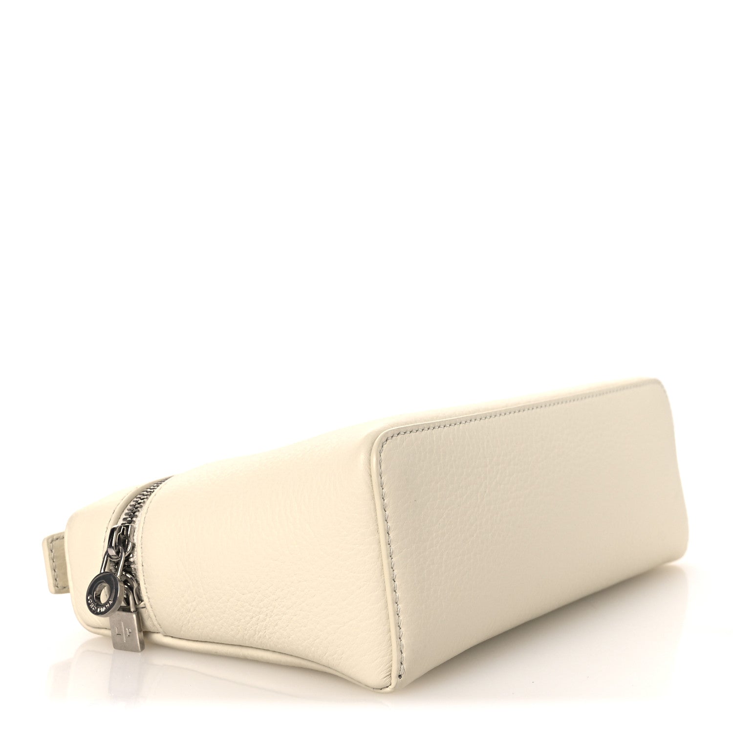 Loro Piana Grained Calfskin L19 Extra Pocket Pouch  Whisper White 6 of 19
