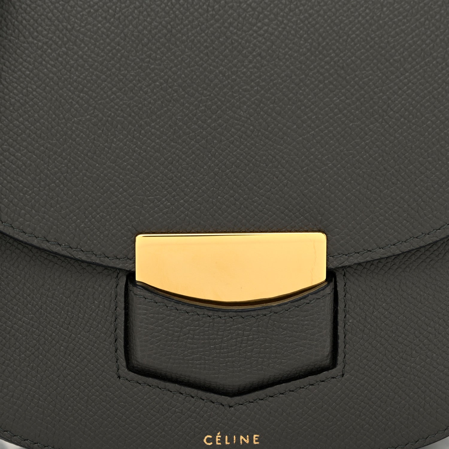Celine Baby Grained Calfskin Small Trotteur Grey 8 of 11