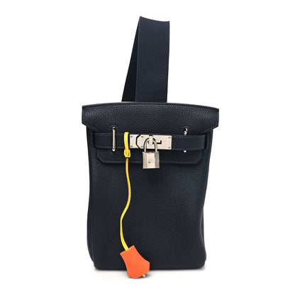 Hermes Togo Hac A Dos PM Backpack Caban Jaune De Naples Feu 1 of 11