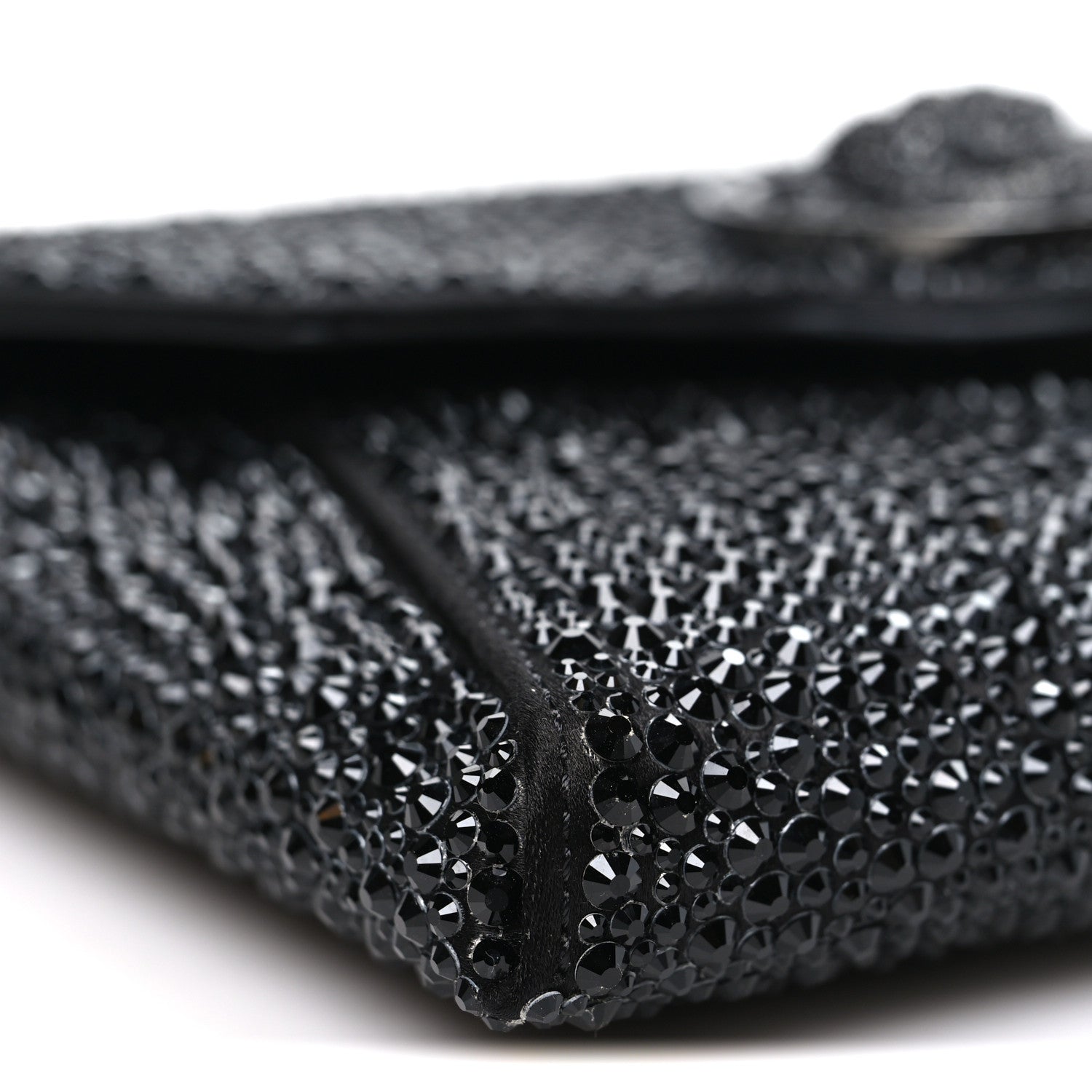 Versace Crystal La Medusa Envelope Clutch Black 8 of 10