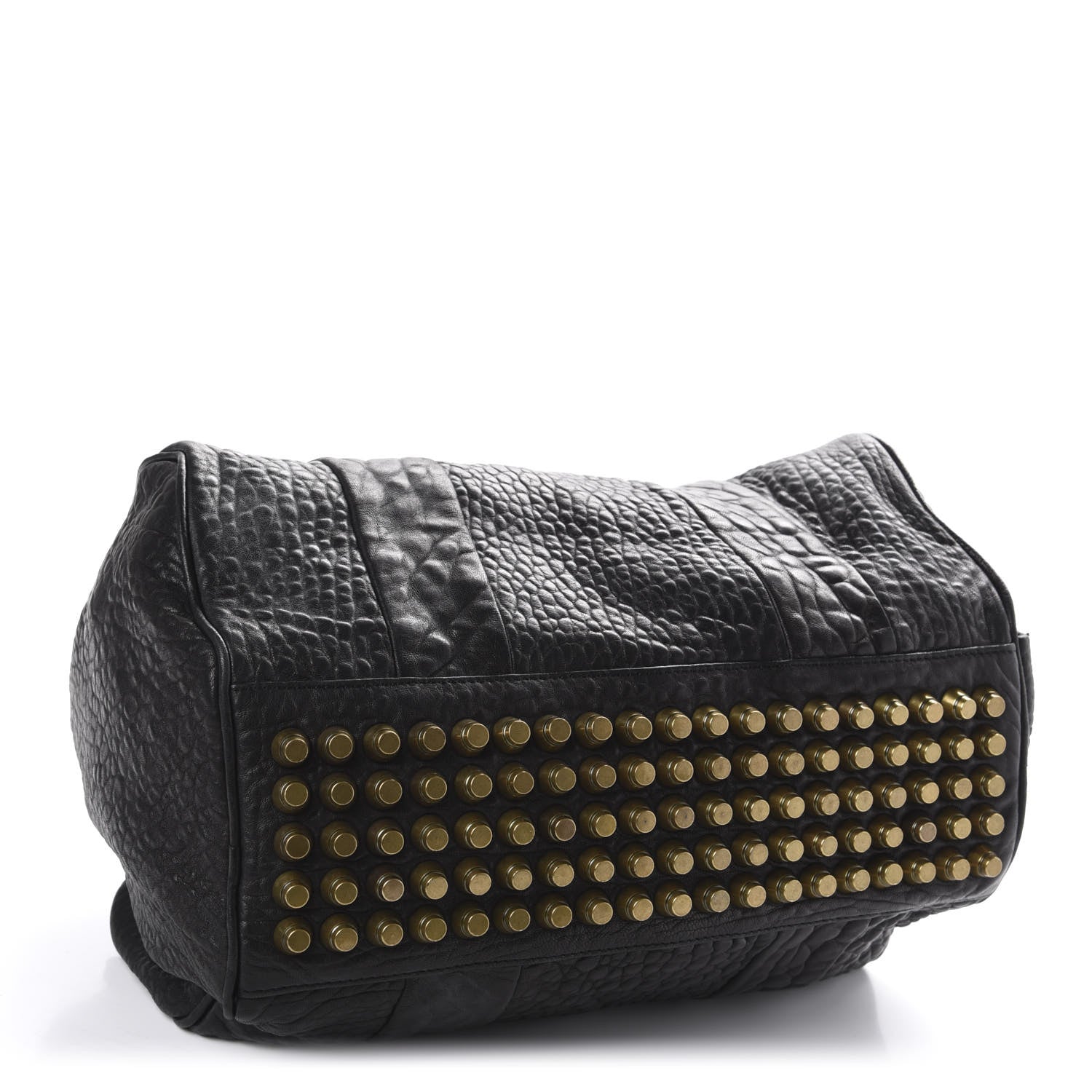 Alexander Wang Pebbled Lambskin Rocco Black Antique Brass Hardware 4 of 9