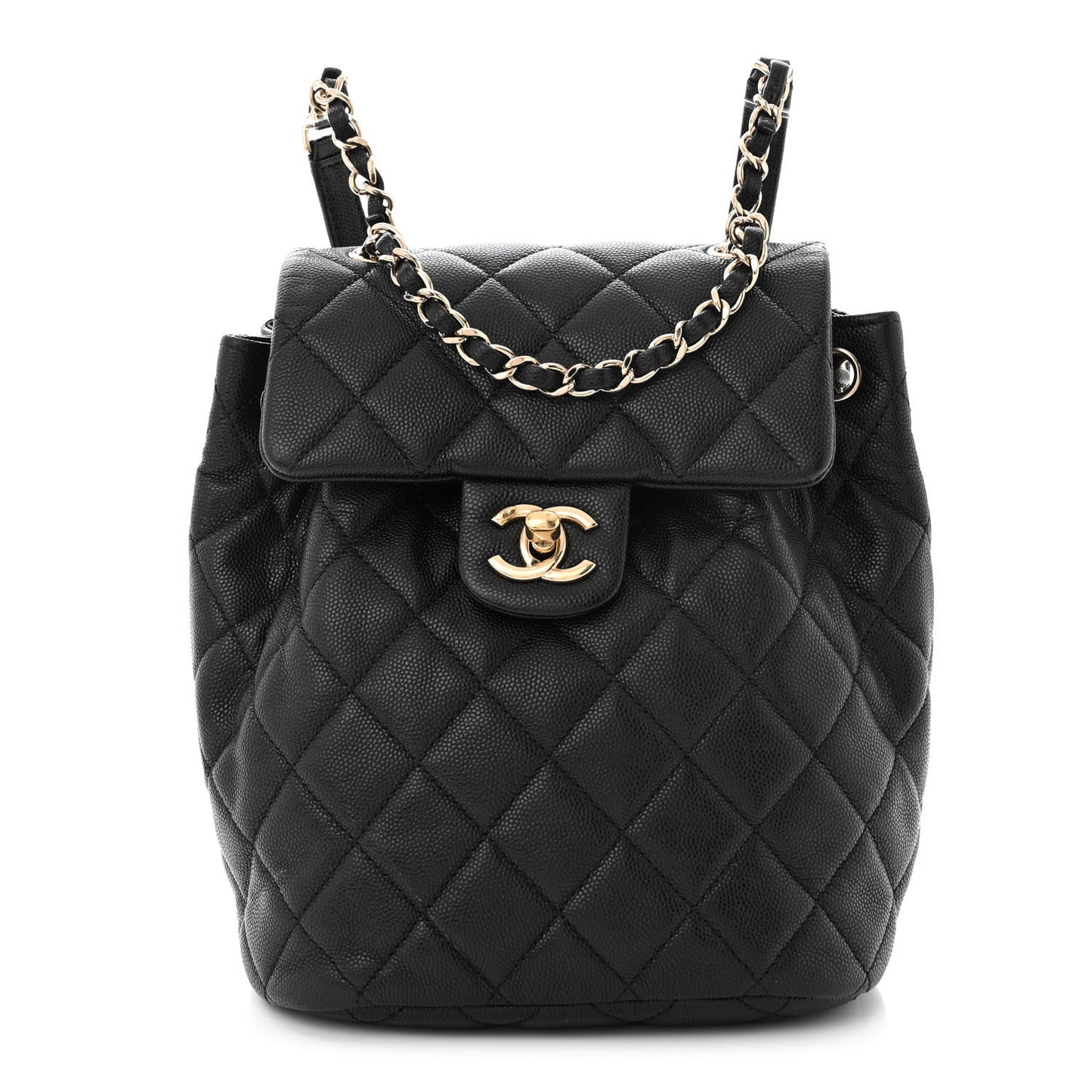 Caviar Quilted Mini Urban Spirit Backpack Black