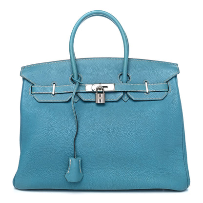 Hermes Togo Birkin 35 Blue Jean 1 of 9