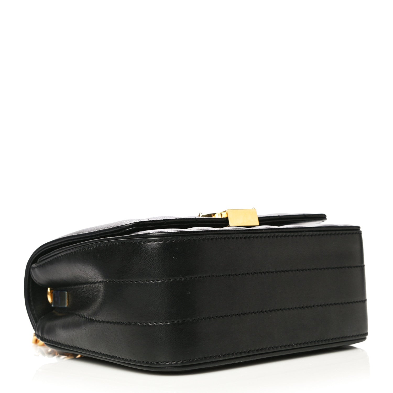 Saint Laurent Lambskin Matelasse Monogram Small Vicky Chain Bag Black 4 of 17