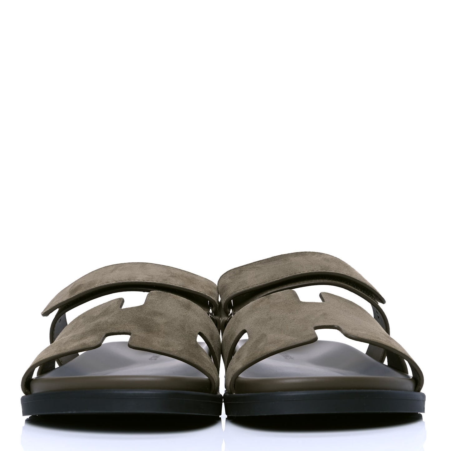 Suede Goatskin Mens Chypre Sandals 42 Vert Army