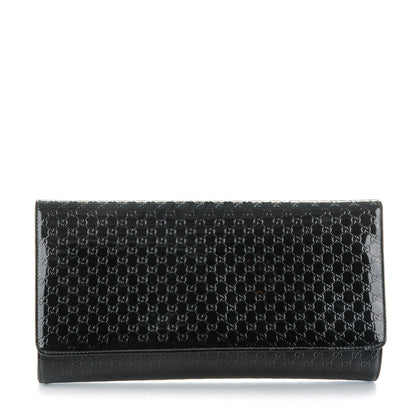 Gucci Patent Microguccissima Medium Broadway Evening Clutch Black 1 of 7
