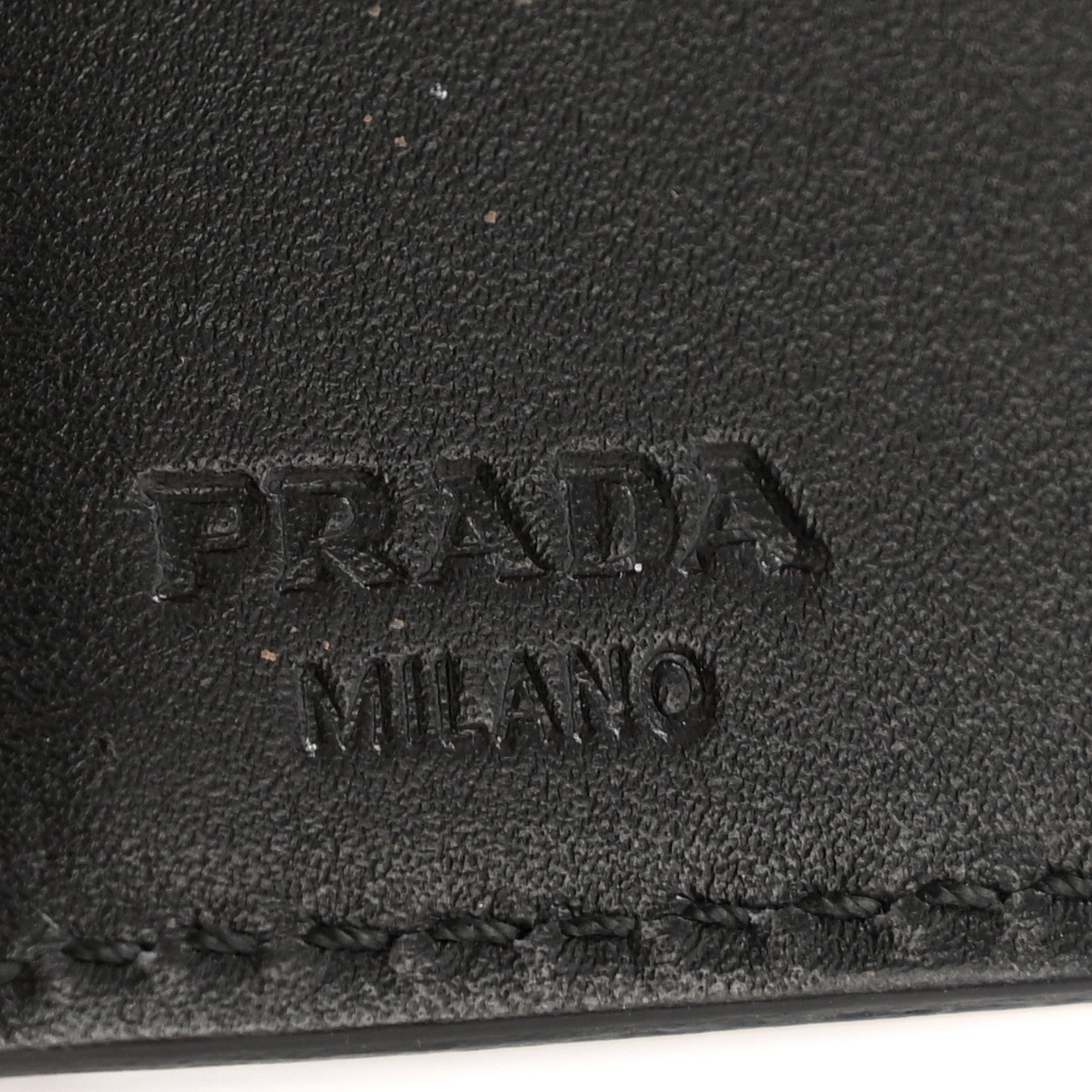Prada Soft Calf Bi-Fold Wallet Black 6 of 10