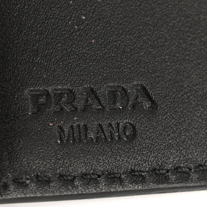 Prada Soft Calf Bi-Fold Wallet Black 6 of 10