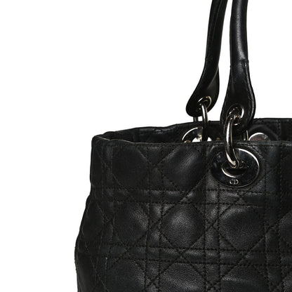 Christian Dior Lambskin Cannage Medium Soft Lady Dior Black 9 of 10