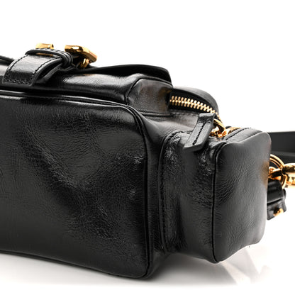 Chloe Shiny Buffalo Small Double Carry Camera Bag Black 10 of 10