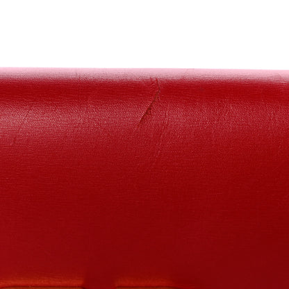 Valentino Garavani Smooth Calfskin Medium Vring Shoulder Bag Rouge Pur Cerise Black 10 of 12