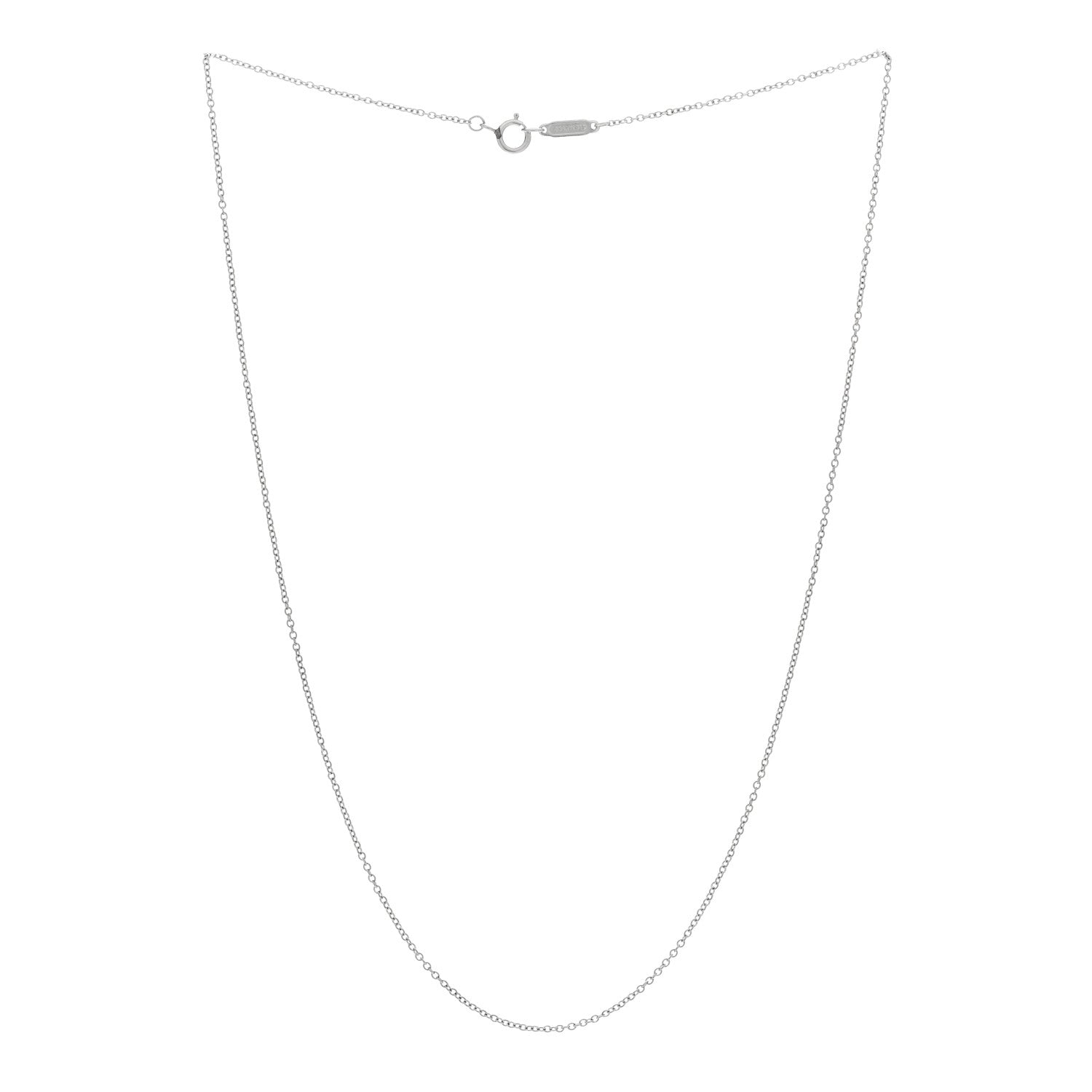 Tiffany Platinum Chain Necklace 16" 3 of 5