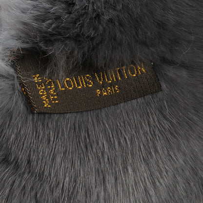 Louis Vuitton Rabbit Fur Echarpe Rex Stole Gray 4 of 6