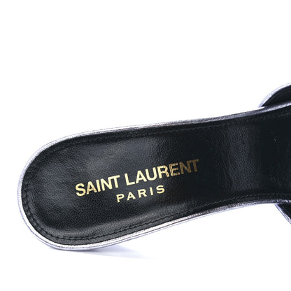 Saint Laurent Metallic Nappa Sexy 95mm Pumps 37.5 Purple 7 of 8