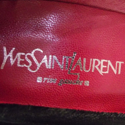 Saint Laurent Velvet Wedges Black 37 6 of 6