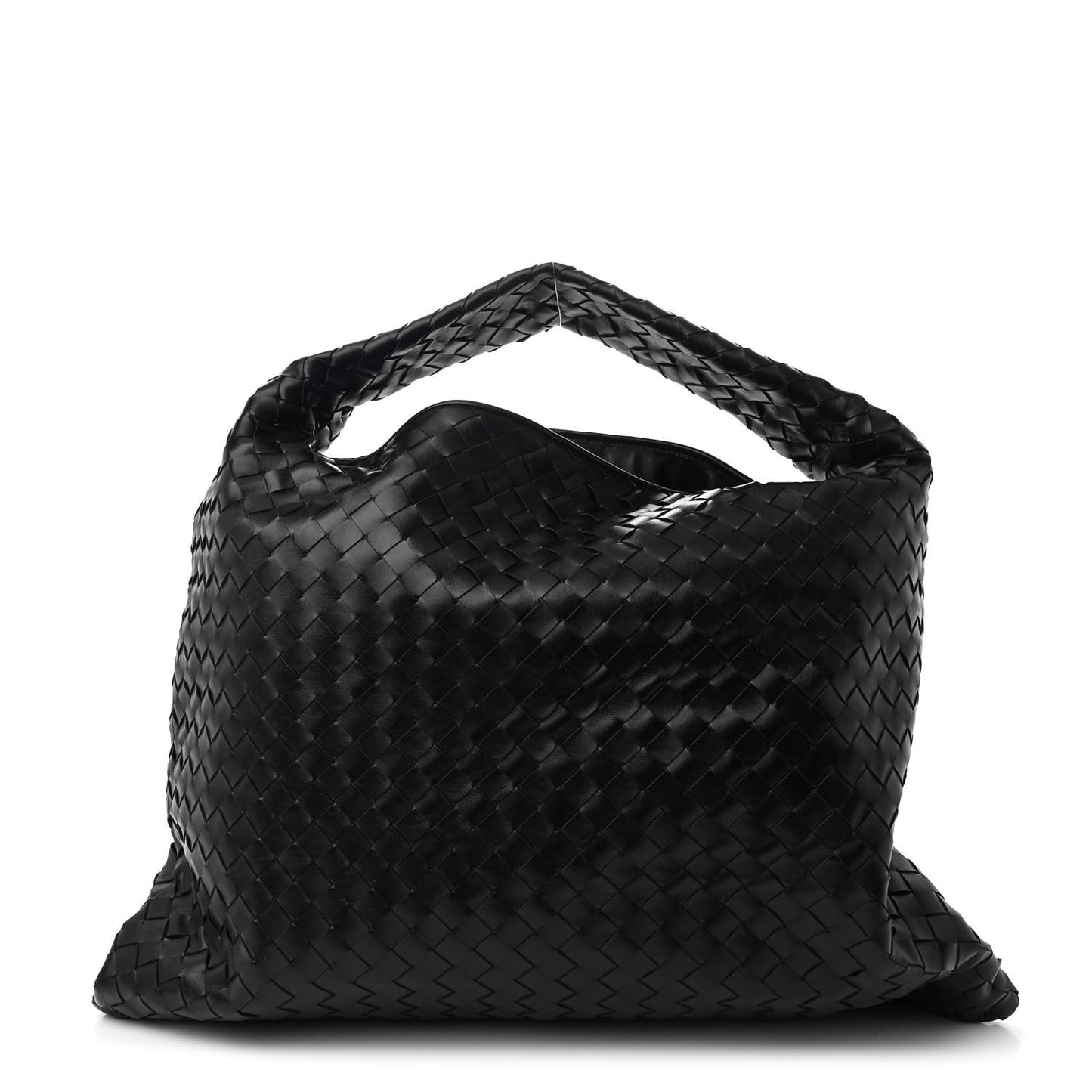 Calfskin Intrecciato Large Hop Black