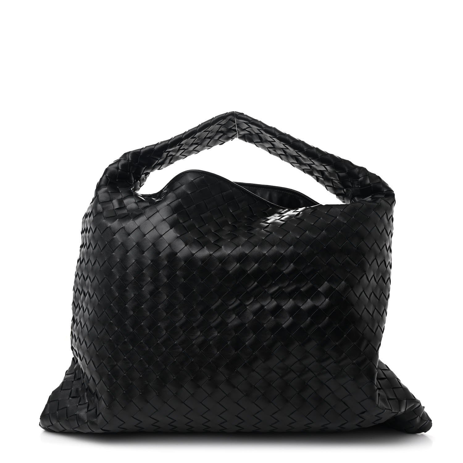 Bottega Veneta Calfskin Intrecciato Large Hop Black 1 of 10