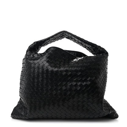 Bottega Veneta Calfskin Intrecciato Large Hop Black 1 of 10