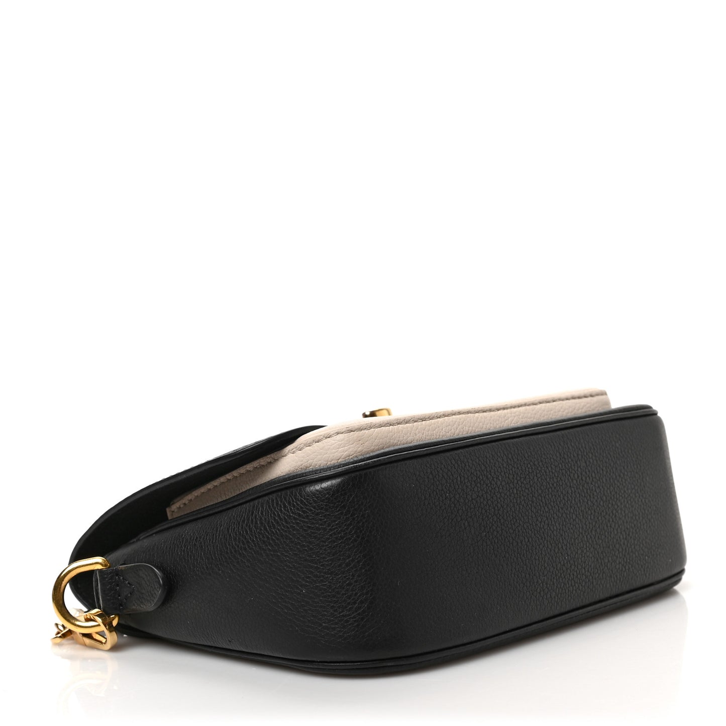 Grained Calfskin Lockme Tender Black