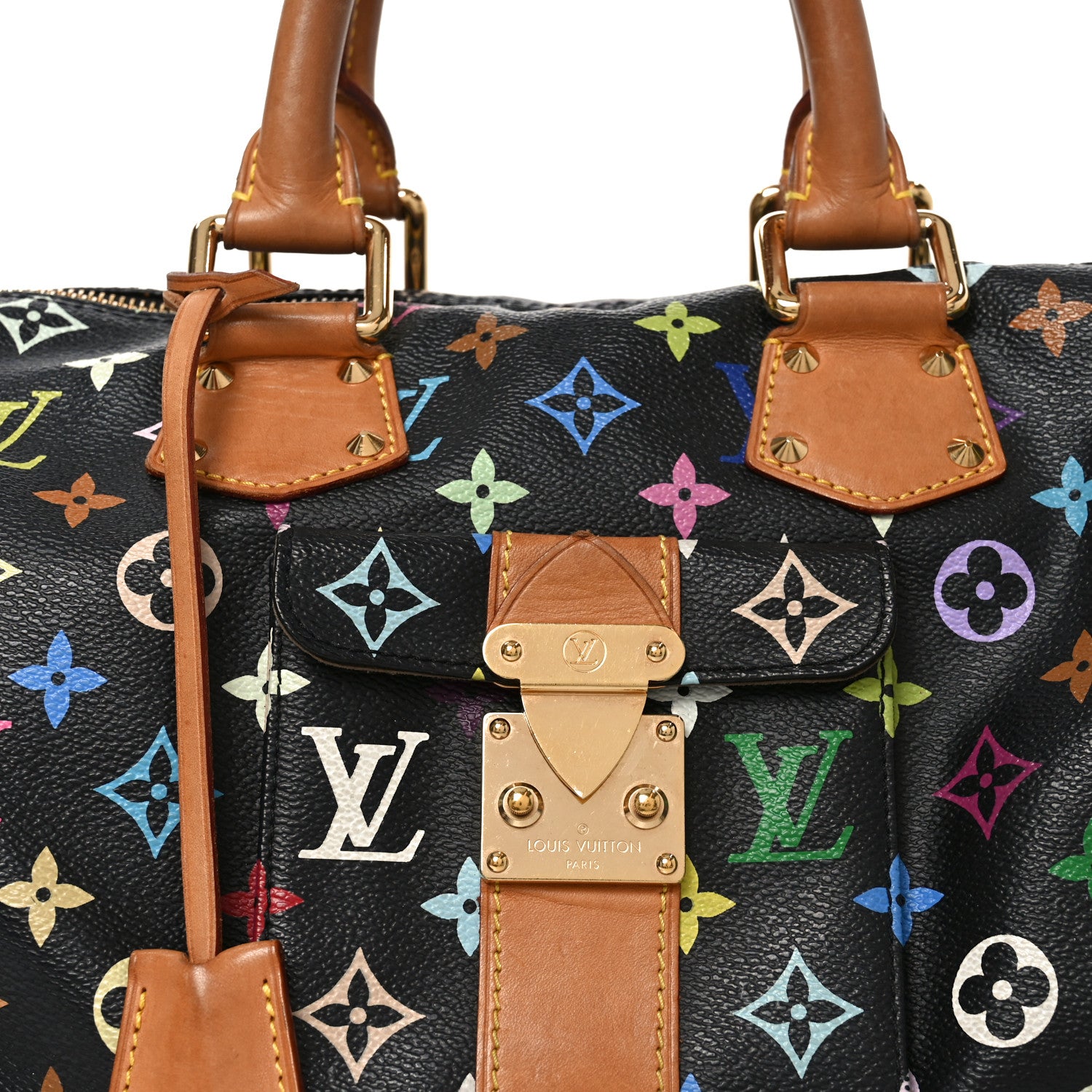 Louis Vuitton Monogram Multicolor Speedy 30 Black 7 of 9