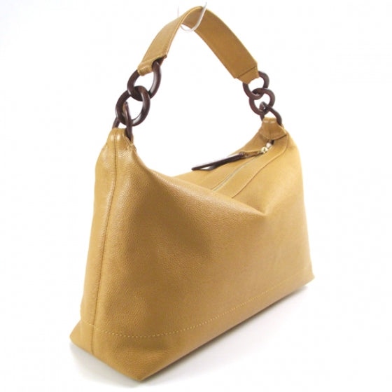 Chanel Caviar CC Wood Chain Hobo Maize 3 of 12