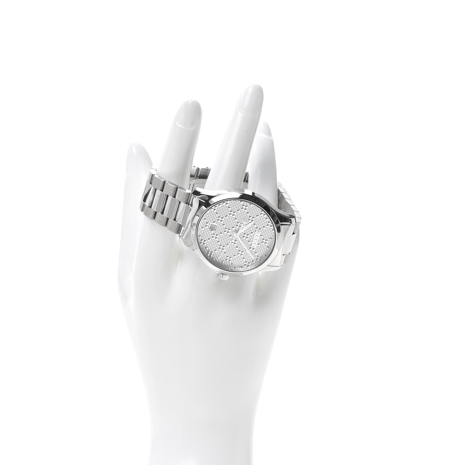 Gucci Stainless Steel 38mm G-Timeless Diamante Quartz Watch 2 of 6