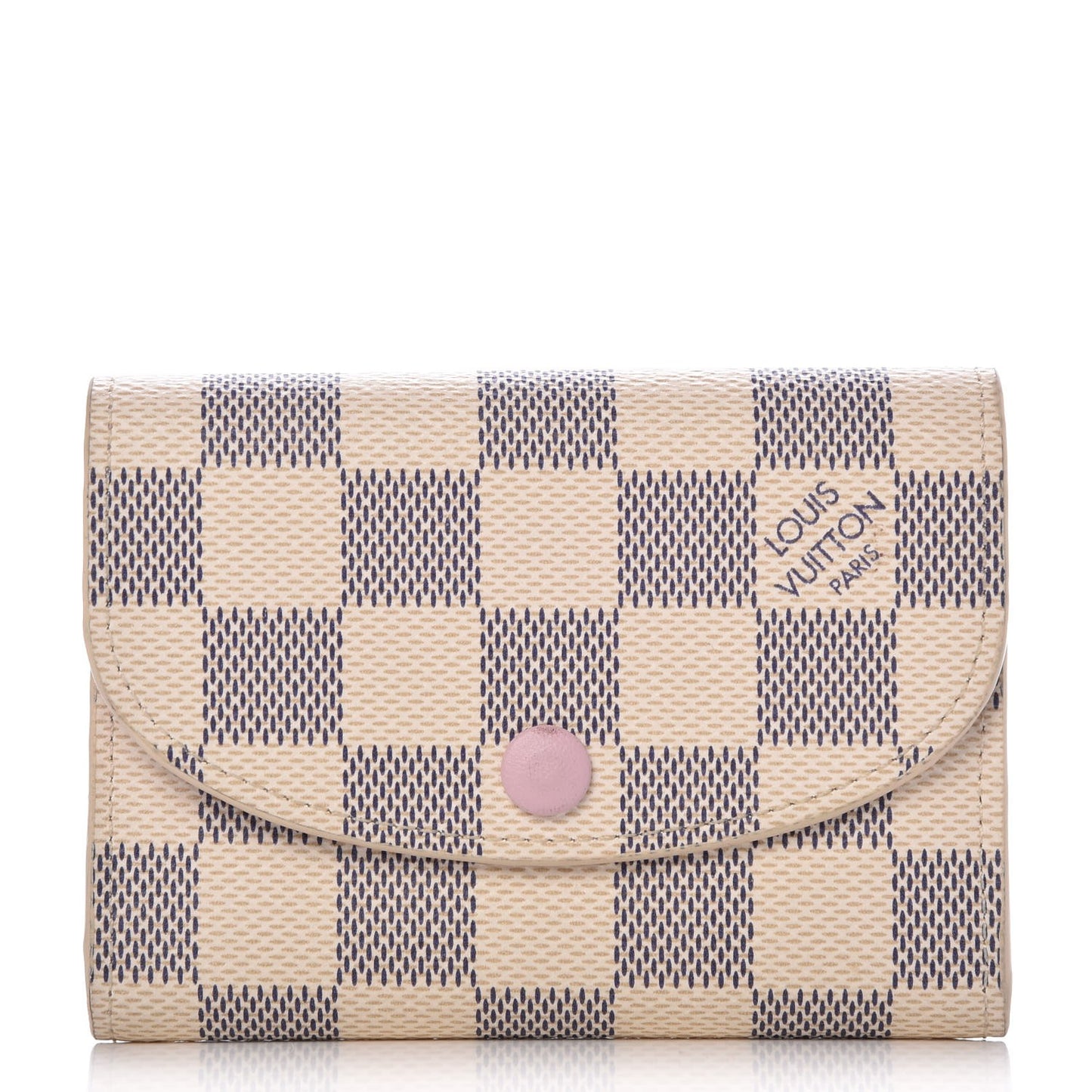 Damier Azur Rosalie Coin Purse Rose Ballerine