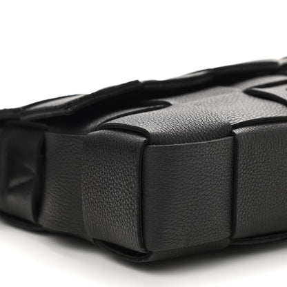 Bottega Veneta Calfskin Maxi Intreccio Cassette Bag Black 8 of 9