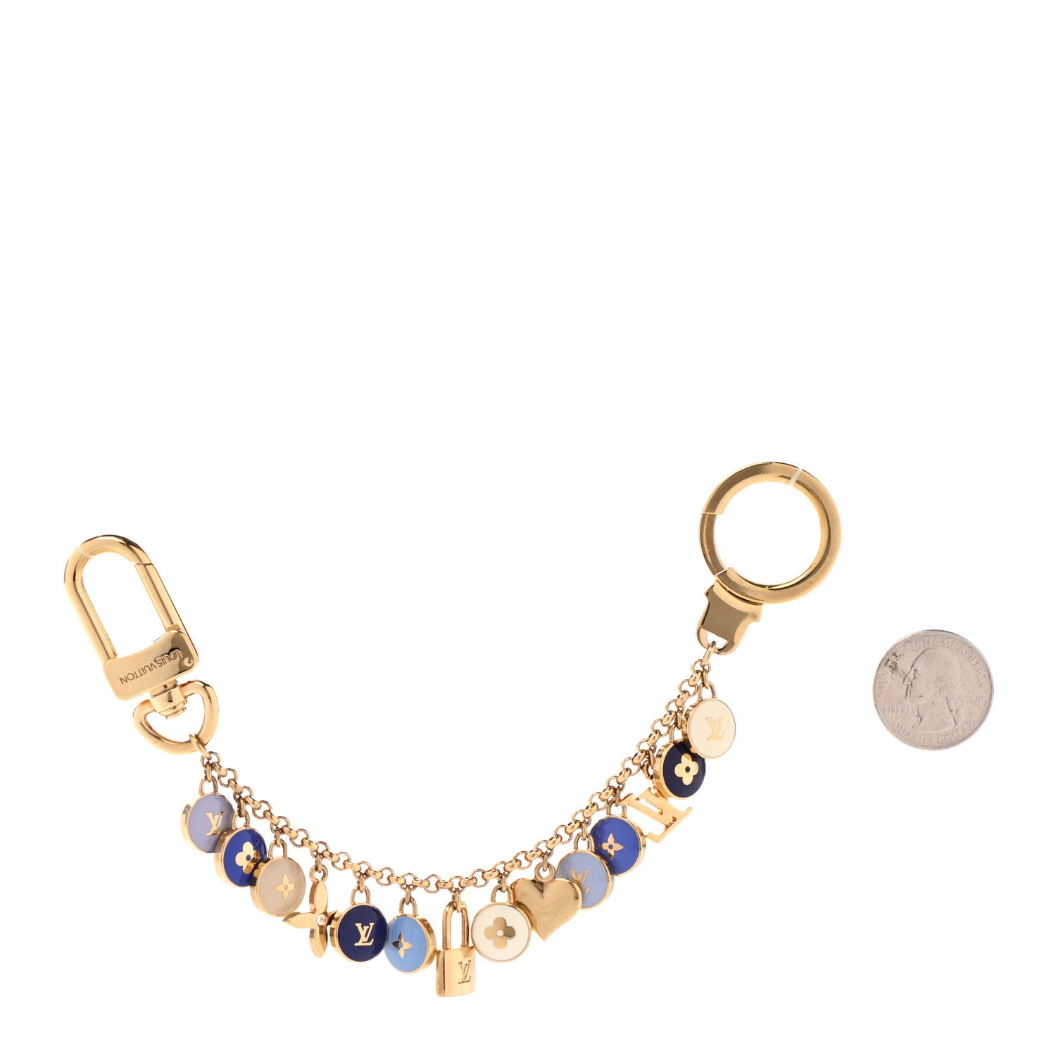 Louis Vuitton Pastilles Key Chain Bag Charm Blue 2 of 3