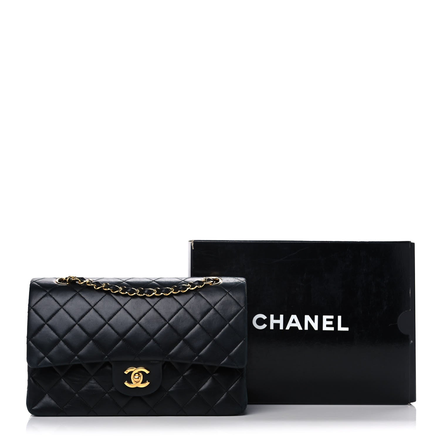 Chanel Lambskin Quilted Small Double Flap Black 18 of 18