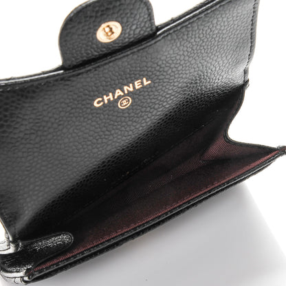 Chanel Caviar Quilted Flap Card Holder Black 5 of 7