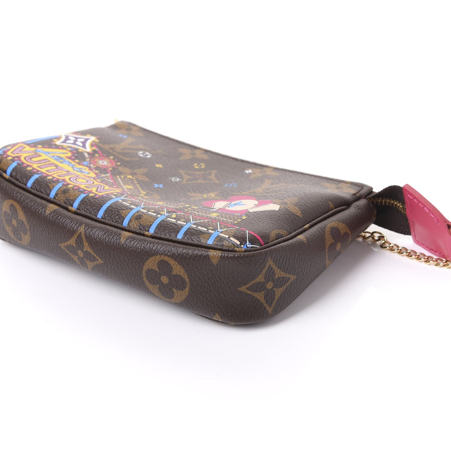 Monogram 2020 Christmas Animation Roller Coaster Mini Pochette Accessories Pivoine