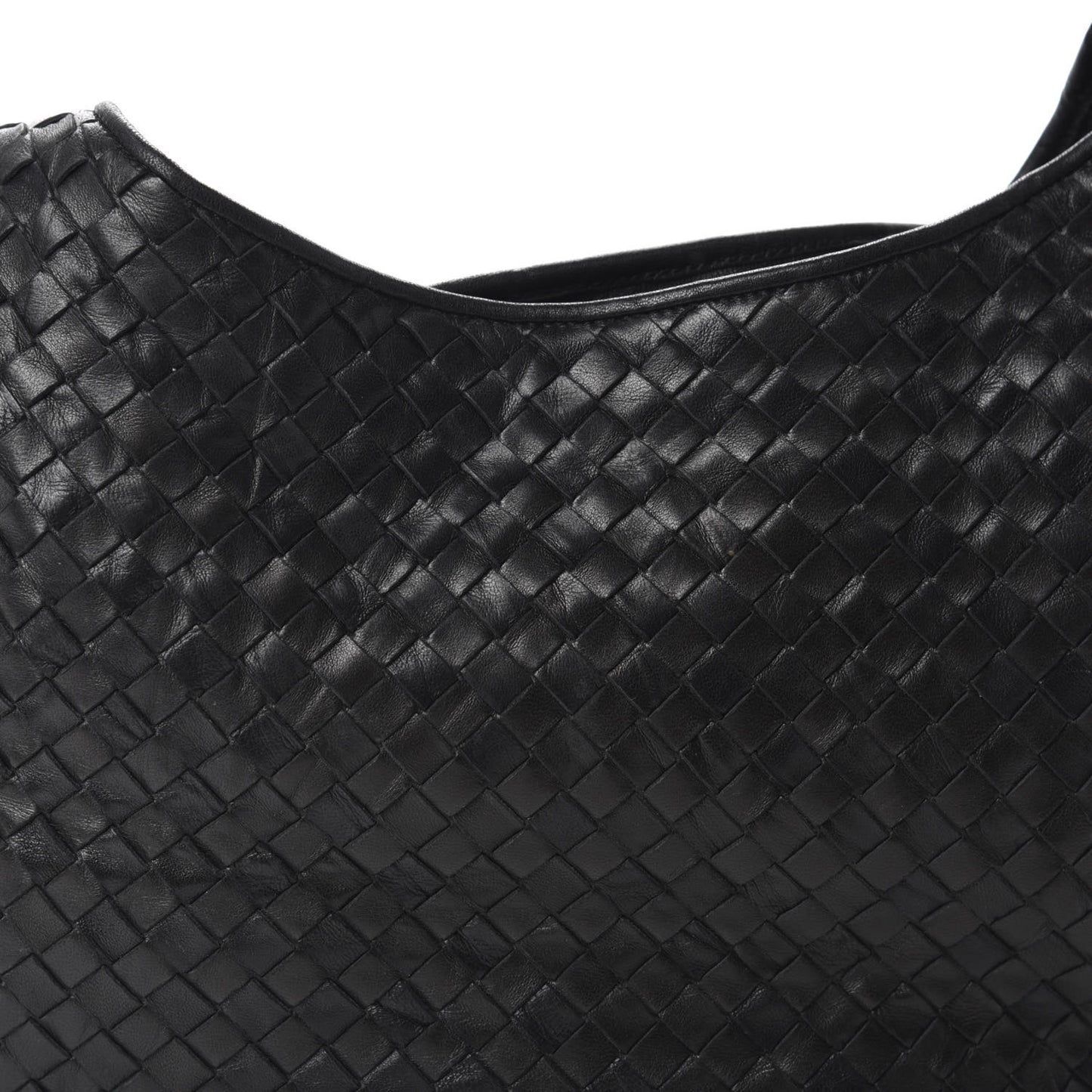 Nappa Intrecciato Shoulder Bag Black
