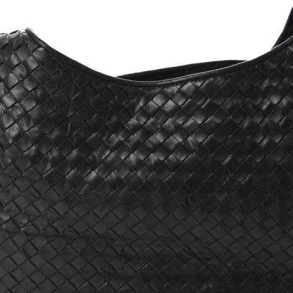Bottega Veneta Nappa Intrecciato Shoulder Bag Black 10 of 10