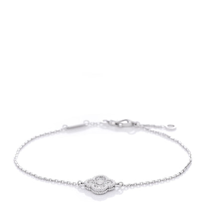 Van Cleef & Arpels 18K White Gold Diamond Sweet Alhambra Bracelet 1 of 6