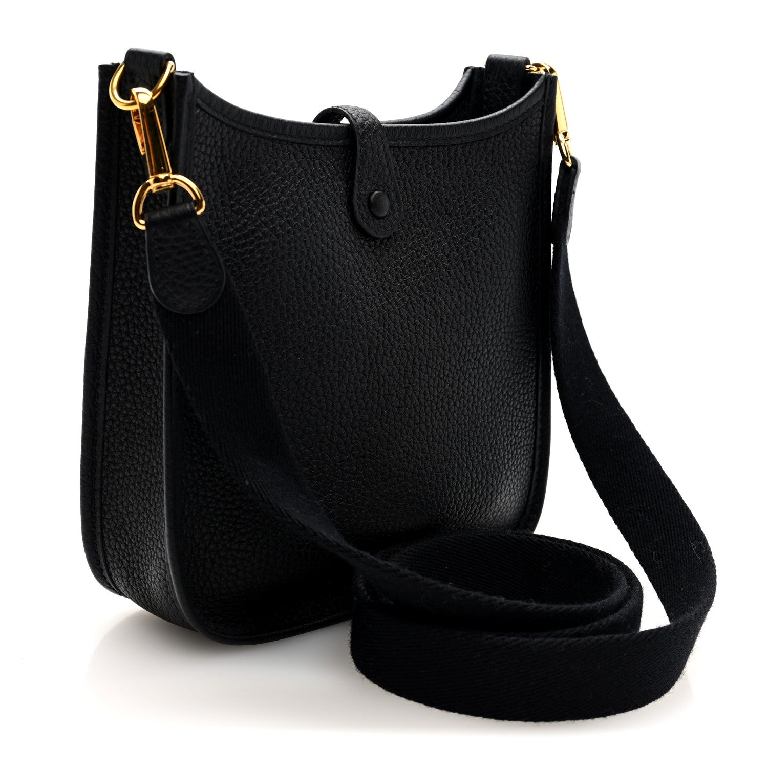 Hermes Taurillon Clemence Evelyne TPM Black 3 of 10