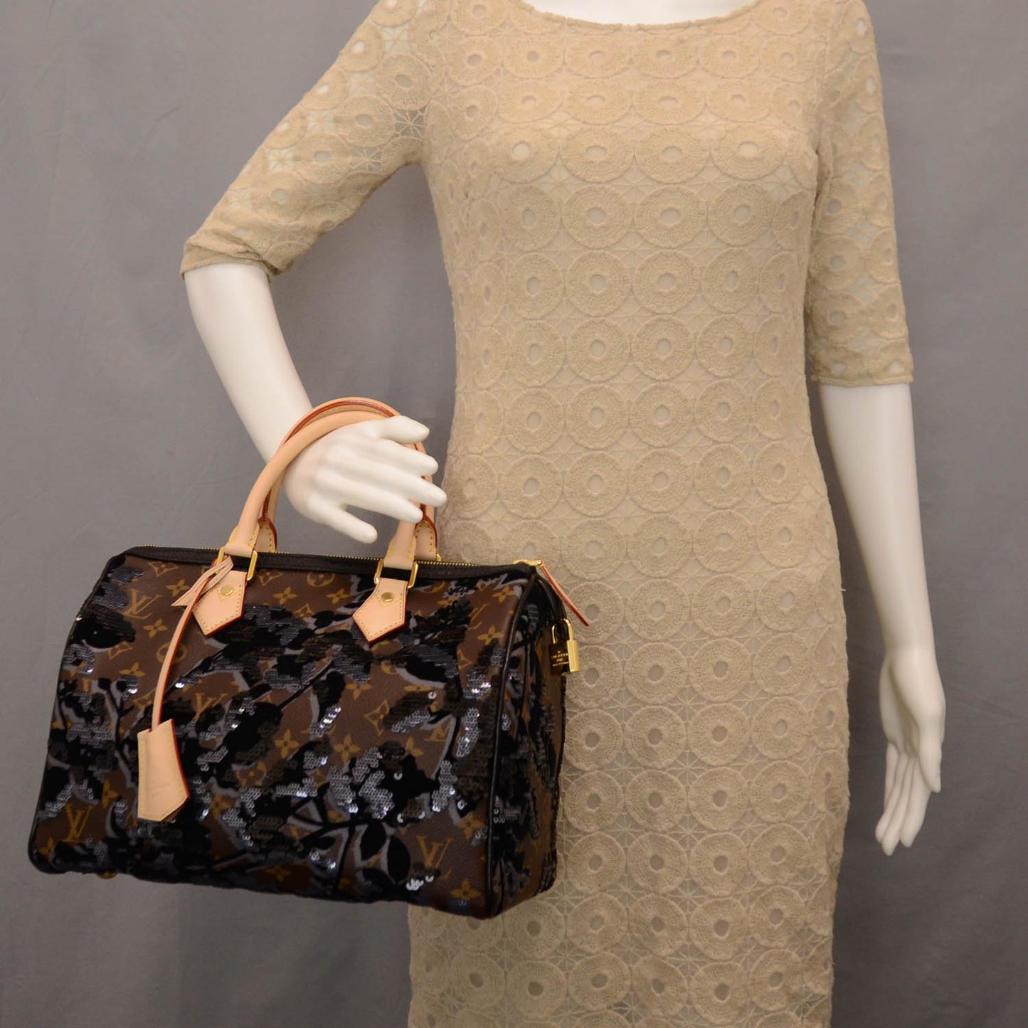 Monogram Fleur De Jais Sequins Speedy 30