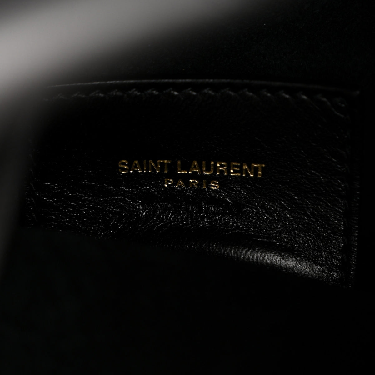 Saint Laurent Calfskin Medium Paris VII Flat Hobo Black 7 of 14