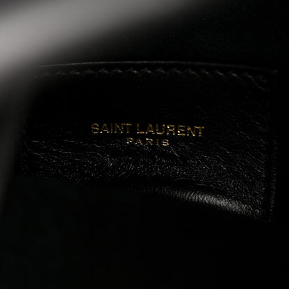 Saint Laurent Calfskin Medium Paris VII Flat Hobo Black 7 of 14