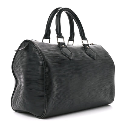 Louis Vuitton Epi Speedy 25 Black 3 of 16