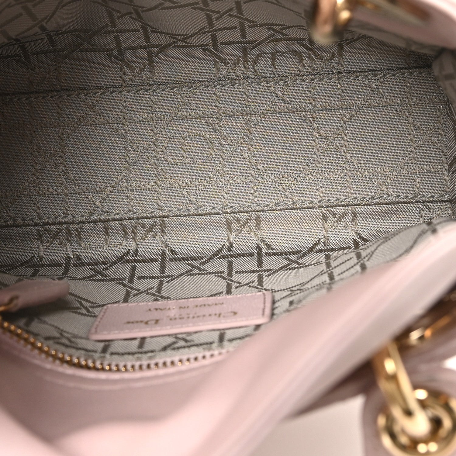 Christian Dior Lambskin Cannage Mini Lady Dior Rose Clair 5 of 11
