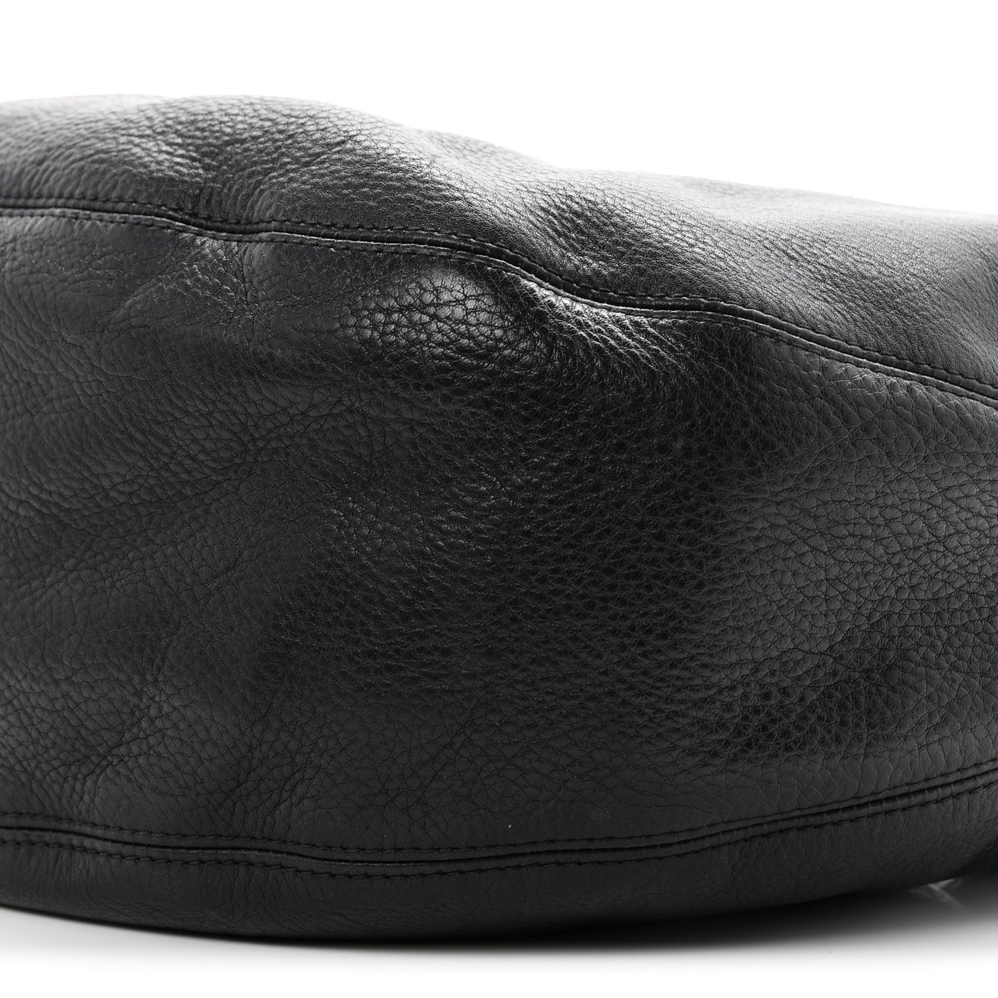 Soft Spongy Calfskin Hobo Black