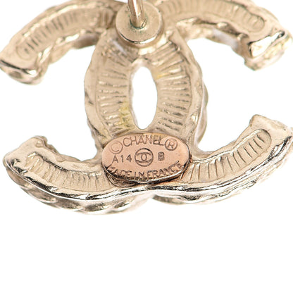 Chanel Pearl CC Earrings Light Gold 3 of 4
