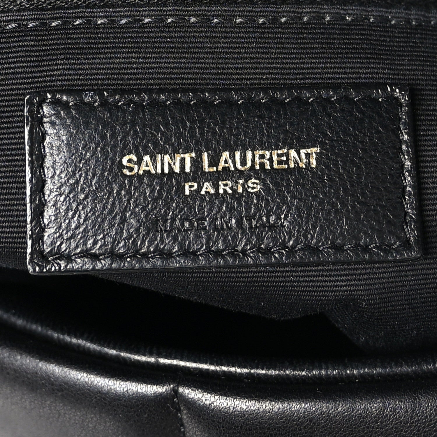Saint Laurent Lambskin Quilted Small Loulou Puffer Monogram Chain Satchel Black 6 of 10