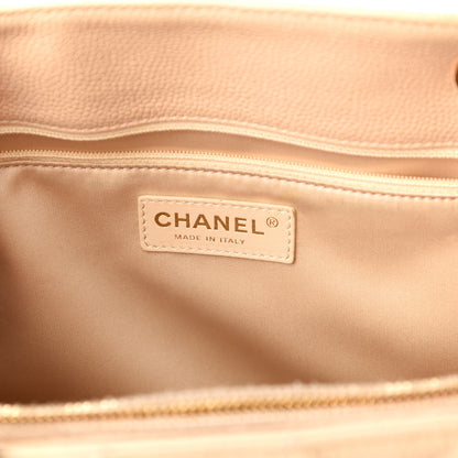 Chanel Caviar Quilted Grand Shopping Tote GST Beige Clair 8 of 10