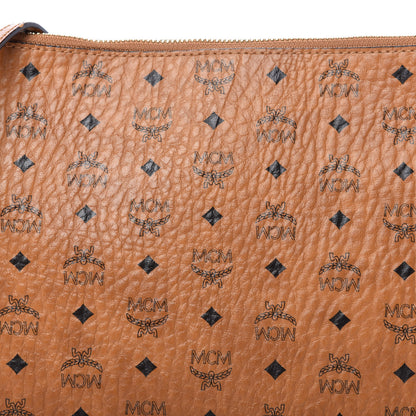 MCM Visetos Medium Crossbody Pouch Cognac 10 of 10