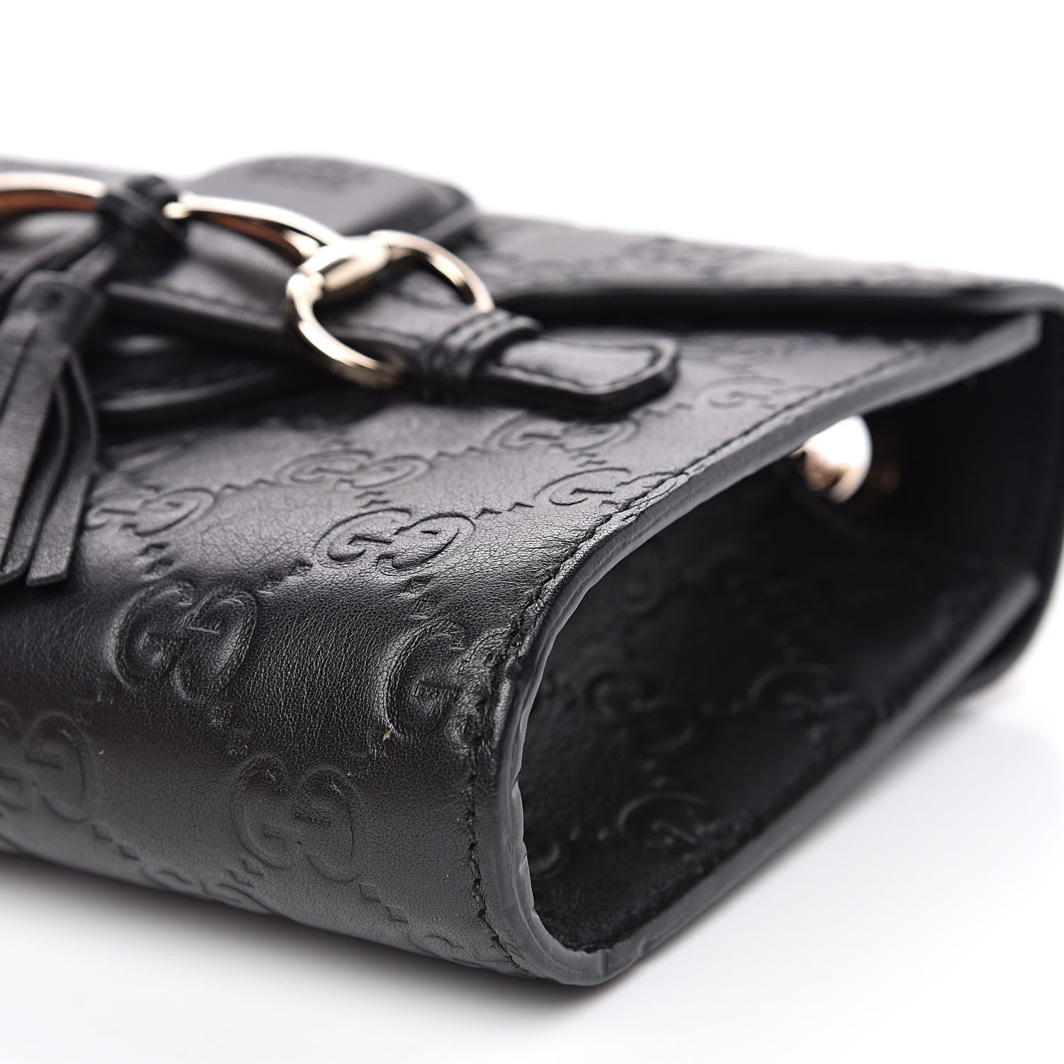Gucci Guccissima Mini Emily Shoulder Bag Black 9 of 13