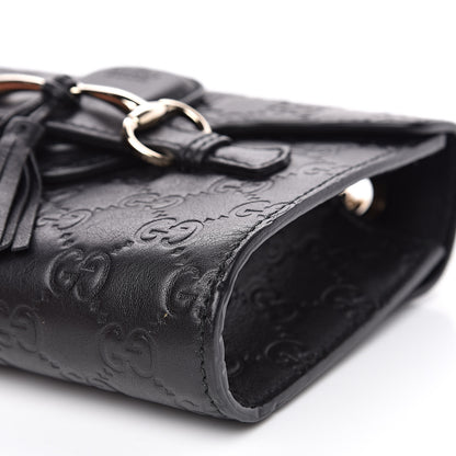 Gucci Guccissima Mini Emily Shoulder Bag Black 9 of 13