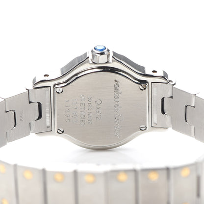 Cartier Stainless Steel 18K Yellow Gold 25mm Santos Octagon Quartz Watch 4 of 5